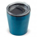 Edelstahlbecher passt unter Kaffeemaschine, 180 ml farbe hellblau