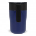 Doppelwandiger Edelstahlbecher mit Logo, 400 ml farbe dunkelblau vierte Ansicht