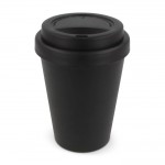 Coffee To Go Becher aus recyceltem Plastik, 250 ml farbe schwarz