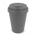 Coffee To Go Becher aus recyceltem Plastik, 250 ml farbe grau