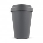 Coffee To Go Becher aus recyceltem Plastik, 250 ml farbe grau zweite Ansicht