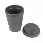 Coffee To Go Becher aus recyceltem Plastik, 250 ml farbe grau dritte Ansicht