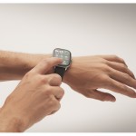 Smartwatch mit Touchscreen-LCD für iOS und Android farbe silber drittes Detailbild