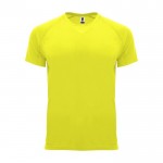 Sport-T-Shirt aus 100% Polyester 100%, 135 g/m2, Roly farbe neongelb