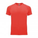 Sport-T-Shirt aus 100% Polyester 100%, 135 g/m2, Roly farbe korallenrot