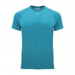 Sport-T-Shirt aus 100% Polyester 100%, 135 g/m2, Roly farbe türkis