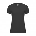 Sport-T-Shirt aus 100% Polyester für Damen, 135 g/m2, Roly farbe graphit