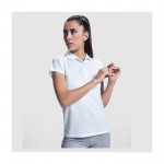 Piqué Sportpolo aus Polyester für Damen, 150 g/m2, Roly farbe neongelb Lifestyle-Bild