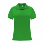 Piqué Sportpolo aus Polyester für Damen, 150 g/m2, Roly farbe apfelgrün