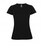 Piqué Sport-T-Shirt für Damen, 150 g/m2, Roly farbe schwarz