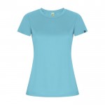 Sport-T-Shirt aus 50% rPET für Damen, 135 g/m2, Roly farbe türkis