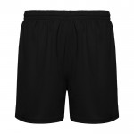 Kurze Unisex Sportshorts aus 100% Polyester, 140 g/m2, Roly farbe schwarz