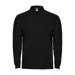 Herren-Piqué-Poloshirt aus 100% Baumwolle, 220 g/m2, Roly farbe schwarz