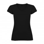 T-Shirt aus 100% Baumwolle für Damen, 155 g/m2, Roly farbe schwarz