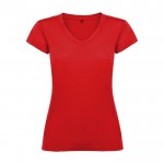 T-Shirt aus 100% Baumwolle für Damen, 155 g/m2, Roly farbe rot