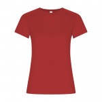 T-Shirt aus 100% Bio-Baumwolle für Damen, 160 g/m2, Roly farbe rot