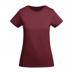 T-Shirt aus Bio-Baumwolle für Damen, 175 g/m2, Roly farbe bordeaux