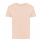 Damen T-Shirt aus recycelter Baumwolle slim fit, 160 g/m2, Iqoniq farbe lachsfarbig