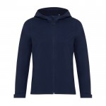 Damen Softshell-Jacke casual fit bedrucken, 300 g/m2 Iqoniq farbe marineblau