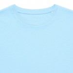 Kinder T-Shirt aus recycelter Baumwolle Casual Fit, 160 g/m2, Iqoniq farbe cyan-blau dritte Ansicht