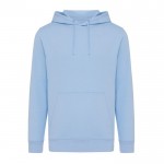 Unisex Sweatshirt aus recycelter Baumwolle slim fit, 280 g/m2 Iqoniq farbe cyan-blau