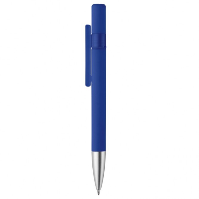 Drehbarer Kugelschreiber mit Soft-Touch-Finish, blaue Tinte