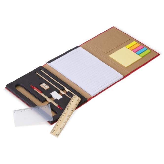 Komplettes Schreibtisch-Briefpapier-Set in Faltschachtel