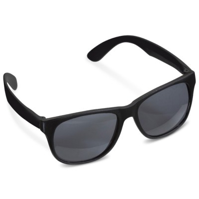 Neonfarbene Sonnenbrille mit schwarzem Rahmen, UV400-Schutz