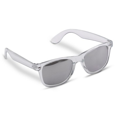 Transparente Sonnenbrille mit farbigem Rahmen, UV400-Schutz
