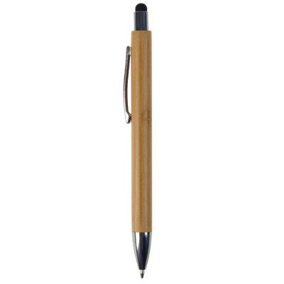 Bambusstift mit Touchpen für Handyscreens, blaue Tinte