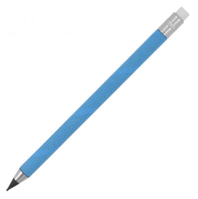 Bleistift aus farbigem Papier ohne Tinte und mit Radiergummi