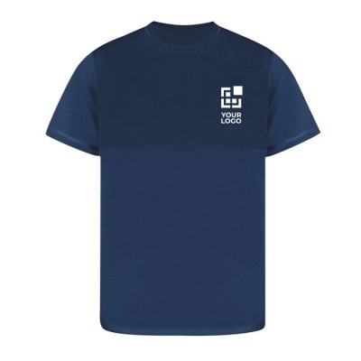 Zweifarbiges Sport T-Shirt aus 100 % Polyester, 140 g/m2