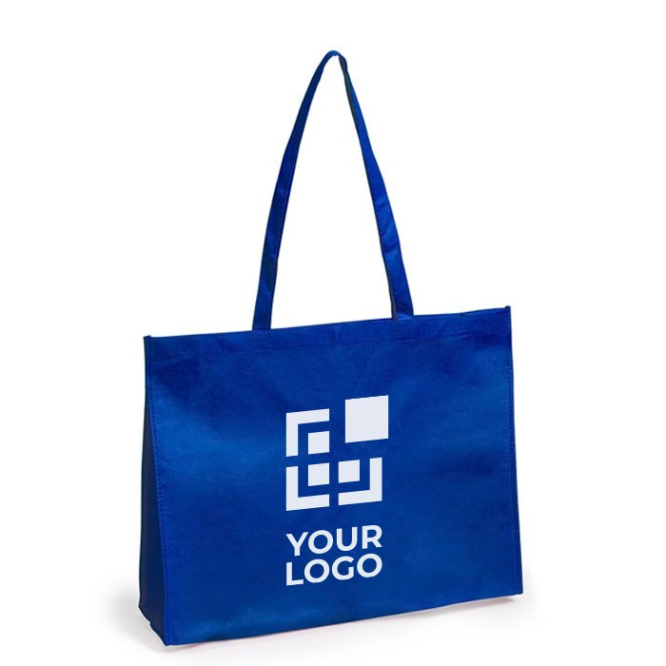 Non-Woven-Tasche mit langen Henkeln 80 g/m2 Ansicht mit Druckbereich