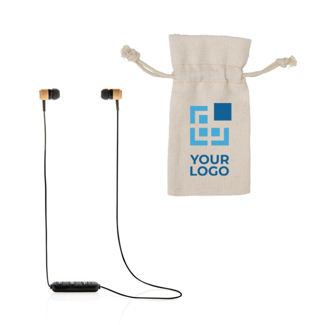 In-Ear-Kopfhörer aus Bambus