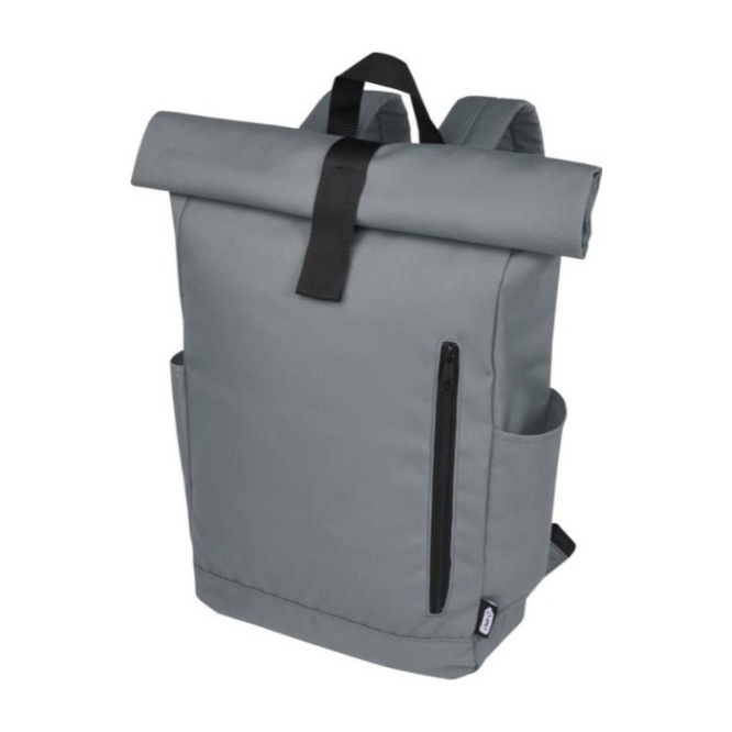 Wasserdichter aufrollbarer Rucksack bedrucken, Farbe Grau