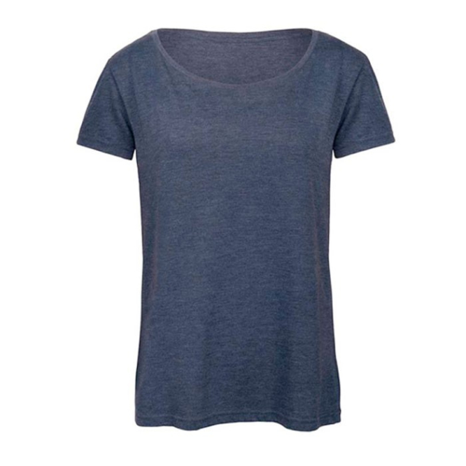 Damen-T-Shirt aus Polyester und Baumwolle, 130 g/m2, B&C