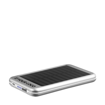 Powerbank Solar als Werbegeschenk 4000 mAh Ansicht mit Druckbereich