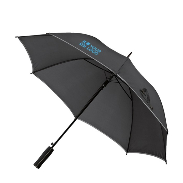 Eleganter Regenschirm mit farbigem Rand