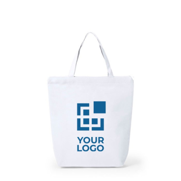 Non-Woven-Tasche mit Reißverschluss 90 g/m2 Ansicht mit Druckbereich