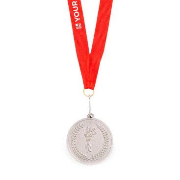 Metallmedaille mit olympischem Motiv