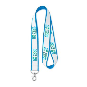 Lanyards mit Satinbeschichtung für Sublimation Ansicht mit Druckbereich