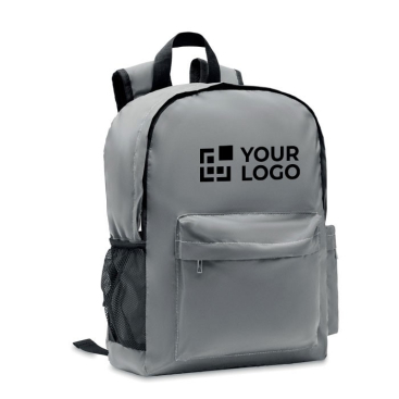 Reflektierender Rucksack aus 190T Polyester für 15-Zoll-Laptops  Hauptansicht Ansicht