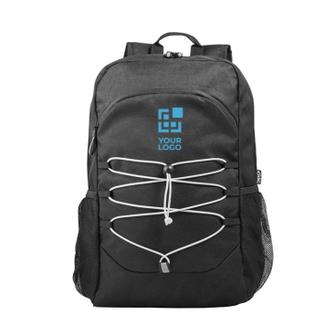 RPET-Rucksack für PC mit Reflektoren 15,6'' Ansicht mit Druckbereich