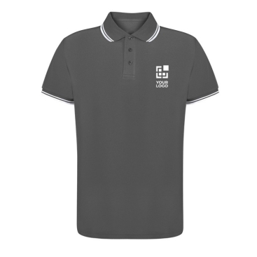 Atmungsaktives Polyester-Poloshirt mit Kragen, 180 g/m2