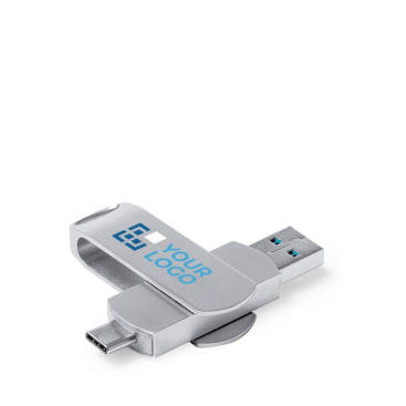 Metall-USB-Stick mit Drehsystem und Typ-C-Anschluss