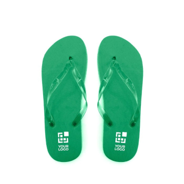 Flipflops mit Logo EVA-Sohle Ansicht mit Druckbereich